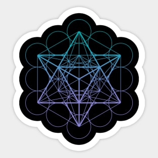 Metatron's Cube Merkaba Sacred Geometry Sticker